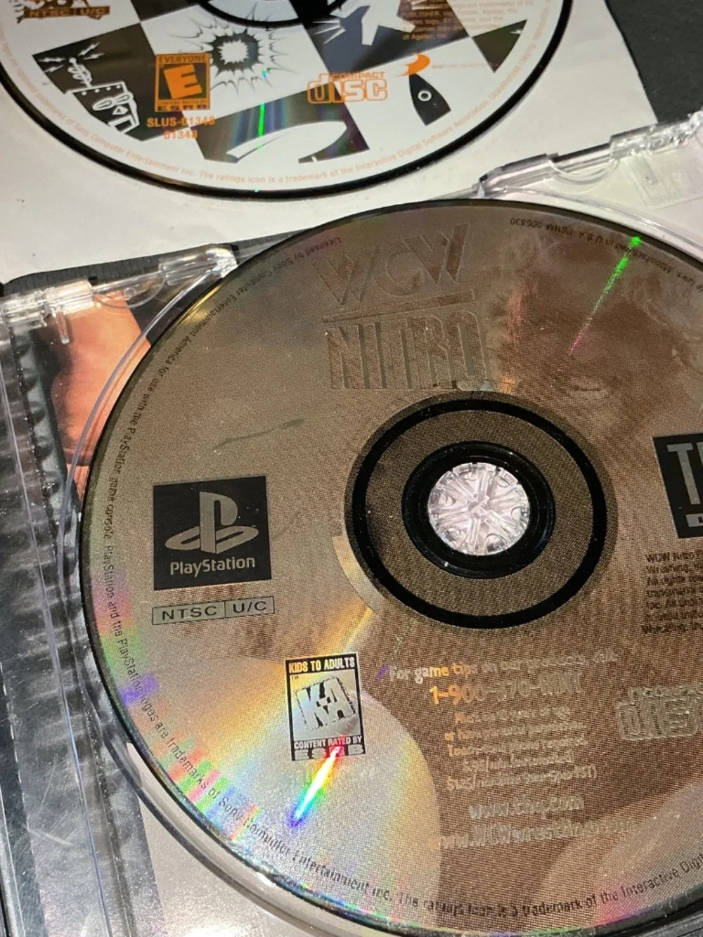 WCW Nitro & Tennis and pinball Big Race USA for Sony PlayStation one PS1